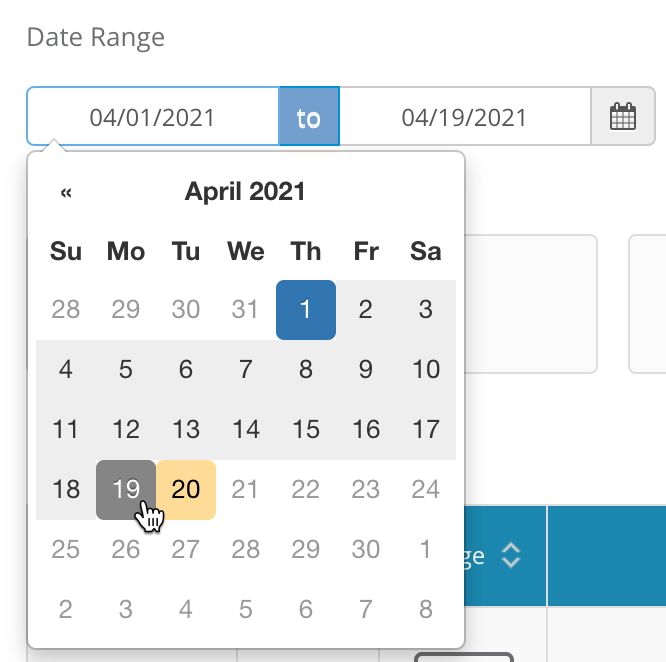 Date picker